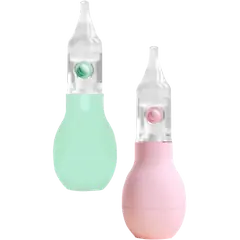 Silicone Head Anti-backflow Nasal Suction Device Baby Nose Cleaner - 1 Pc - Rokomari